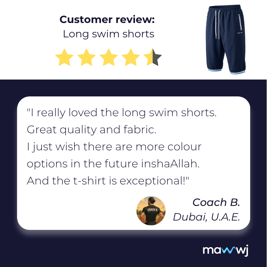 Long swim shorts