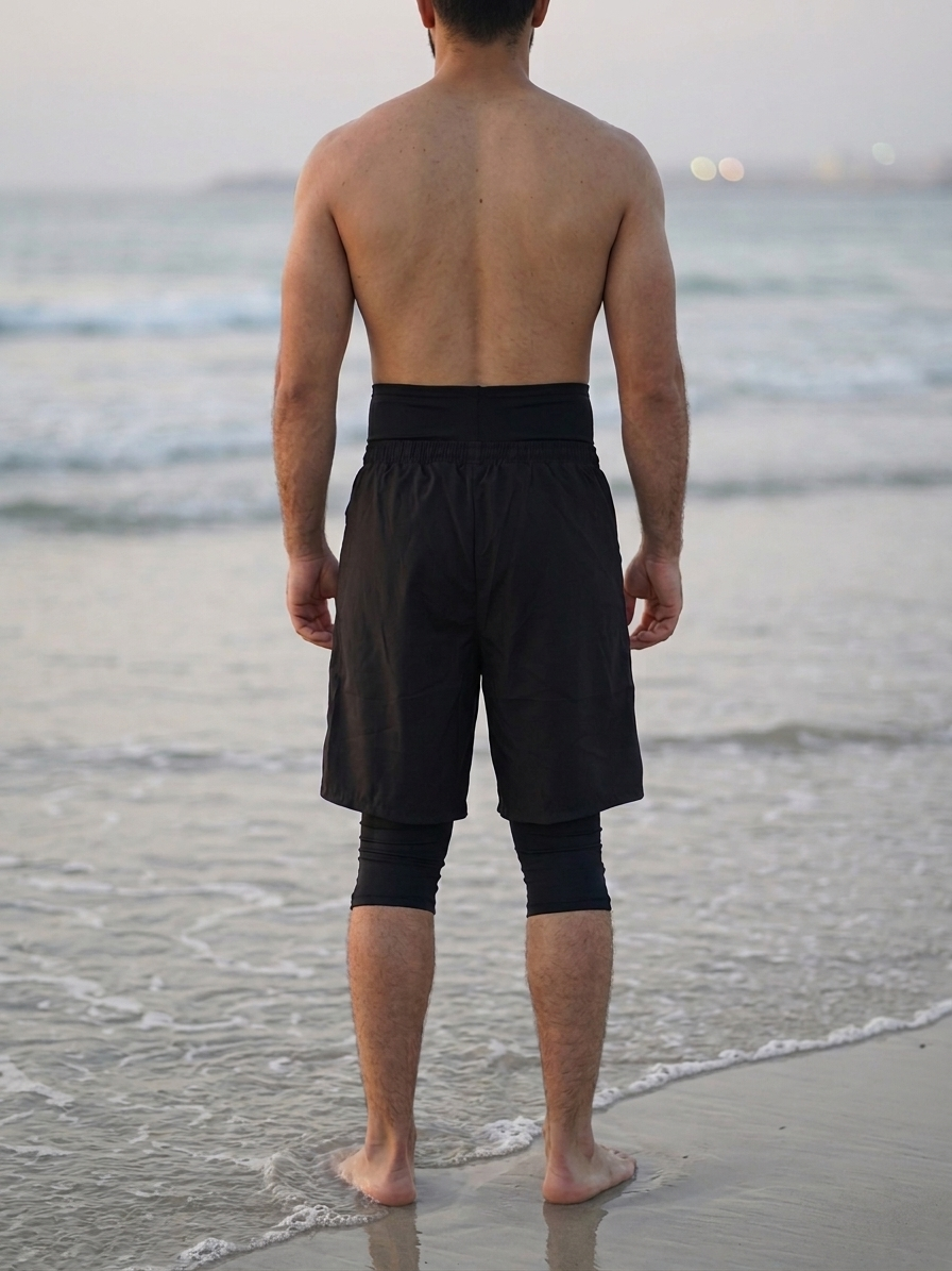 Awrah cover swim shorts