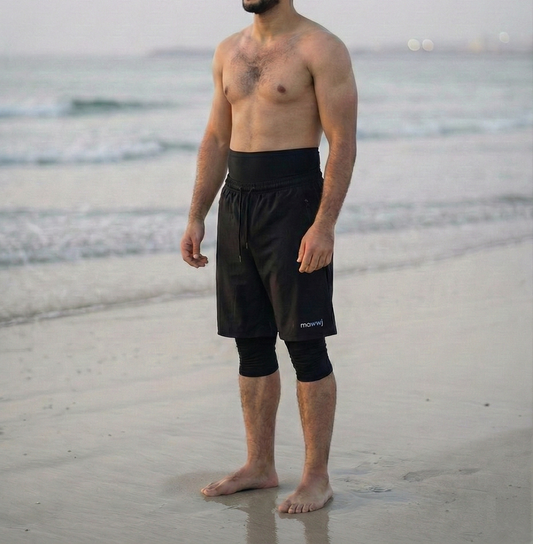 Awrah cover swim shorts